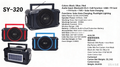 SY-320 Solar Bluetooth Speaker with Flashlight, FM Radio & TWS