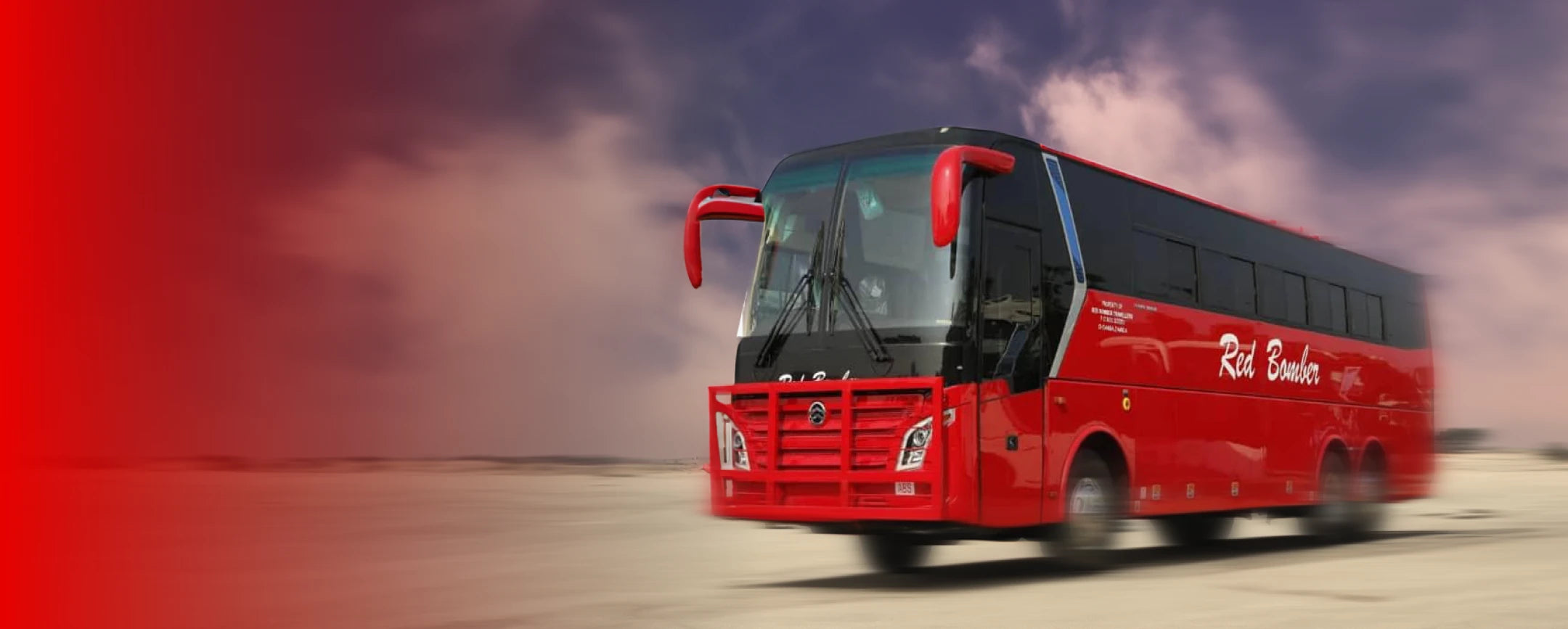 RED BOMBER BUS
